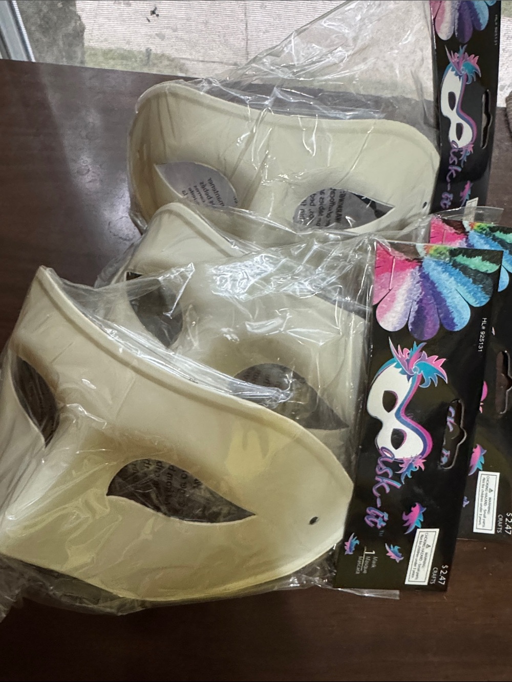 Masquerade Eye Mask - Decorative Party Masks (Pack of 3)